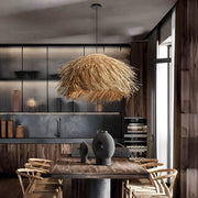 Eastmere Beam Rattan Pendant Light — gallery image 2
