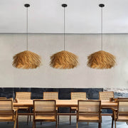 Eastmere Beam Rattan Pendant Light — gallery image 5