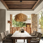 Eastmere Beam Rattan Pendant Light — gallery image 11