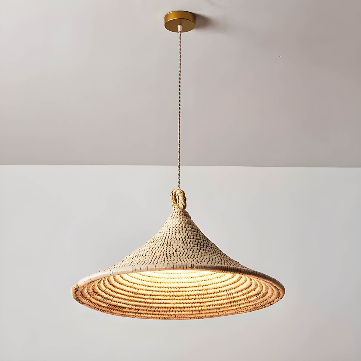 Highwood Beam Rattan Pendant Light — gallery image 5
