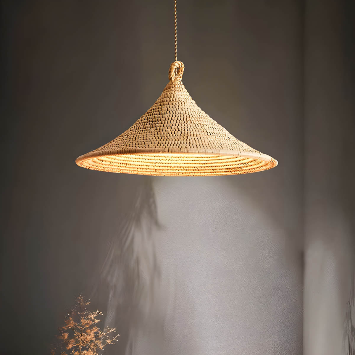 Highwood Beam Rattan Pendant Light — gallery image 4