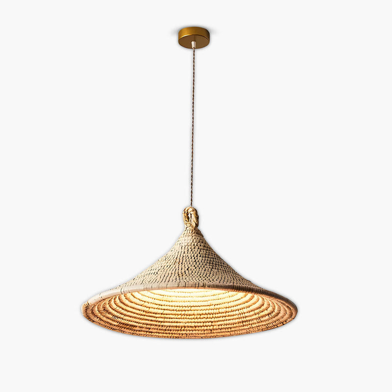 Highwood Beam Rattan Pendant Light — gallery image 1