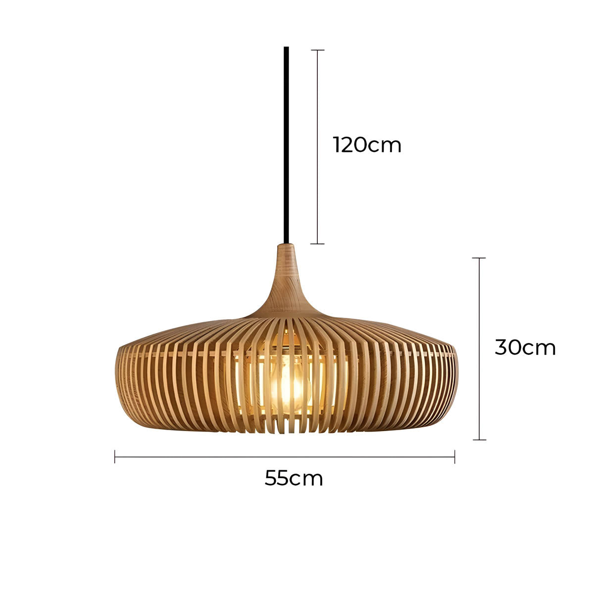 Northwick Beam Wood Chandelier — gallery image 14