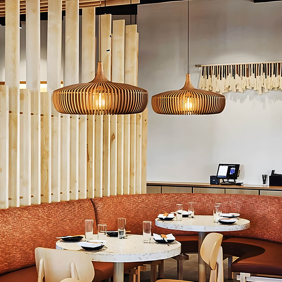 Northwick Beam Wood Chandelier — gallery image 2