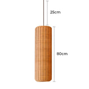 Westcott Beam Rattan Pendant Light — gallery image 10
