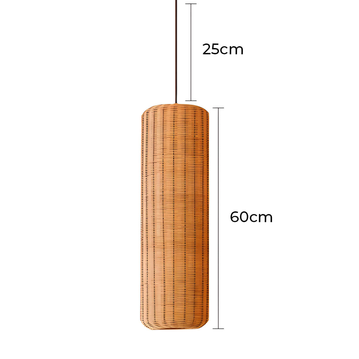 Westcott Beam Rattan Pendant Light — gallery image 9