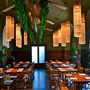 Westcott Beam Rattan Pendant Light — gallery image 6