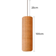 Westcott Beam Rattan Pendant Light — gallery image 11