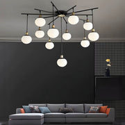Alderwood Beam Glass Chandelier — gallery image 5