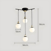 Alderwood Beam Glass Chandelier — gallery image 11