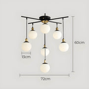 Alderwood Beam Glass Chandelier — gallery image 12