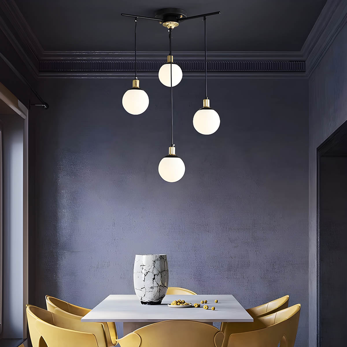 Alderwood Beam Glass Chandelier — gallery image 3