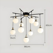 Alderwood Beam Glass Chandelier — gallery image 13