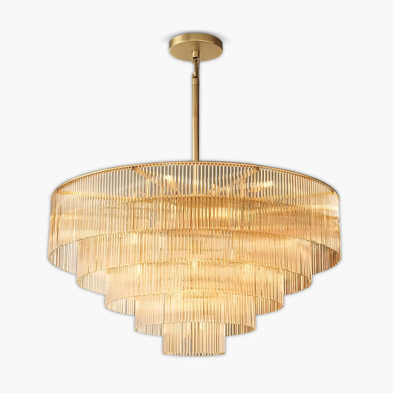 Briarley Beam Glass Chandelier — gallery image 1