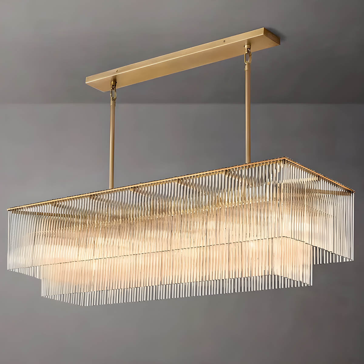 Briarley Beam Glass Chandelier — gallery image 8
