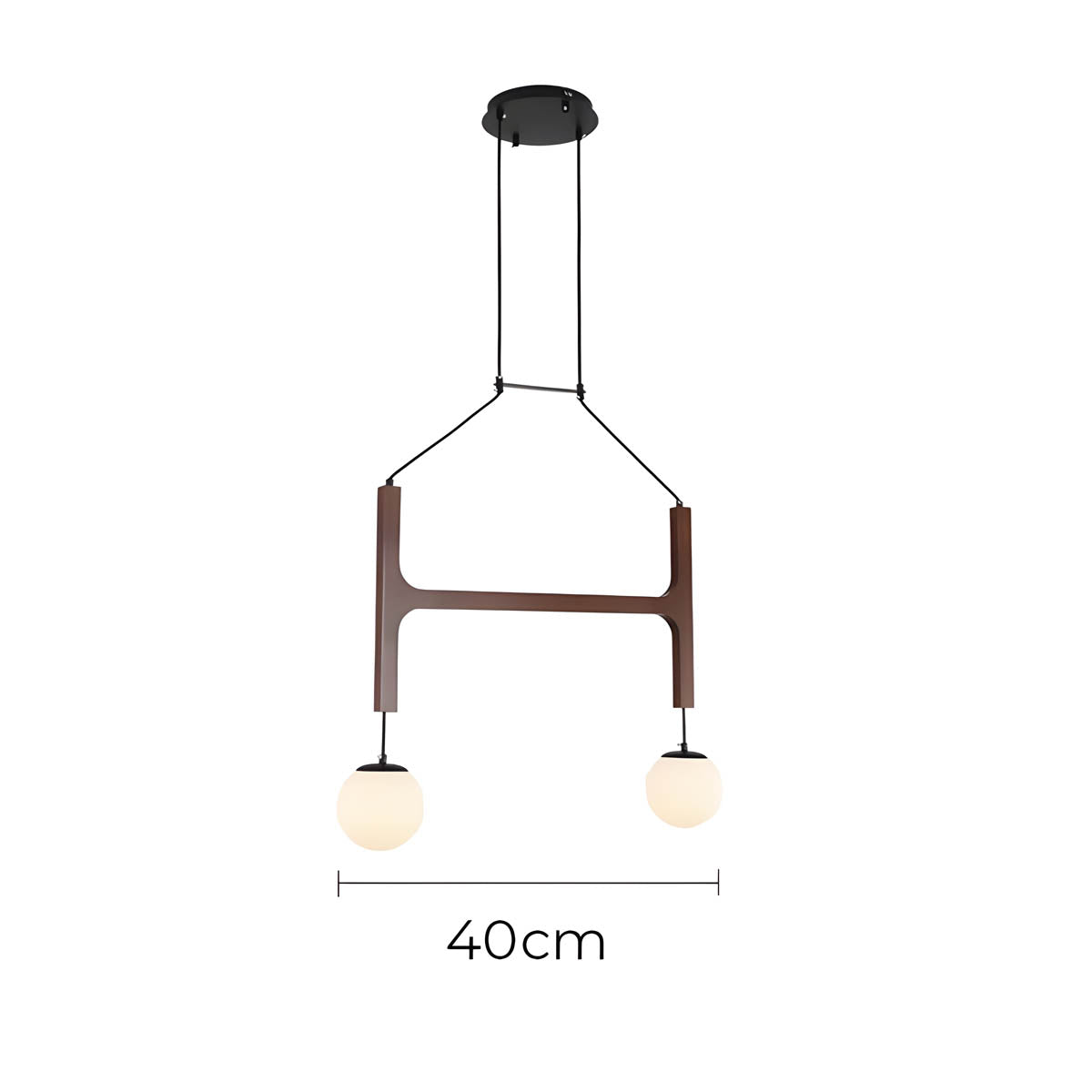 
Candelabro de madera con viga Cranford — foto 14