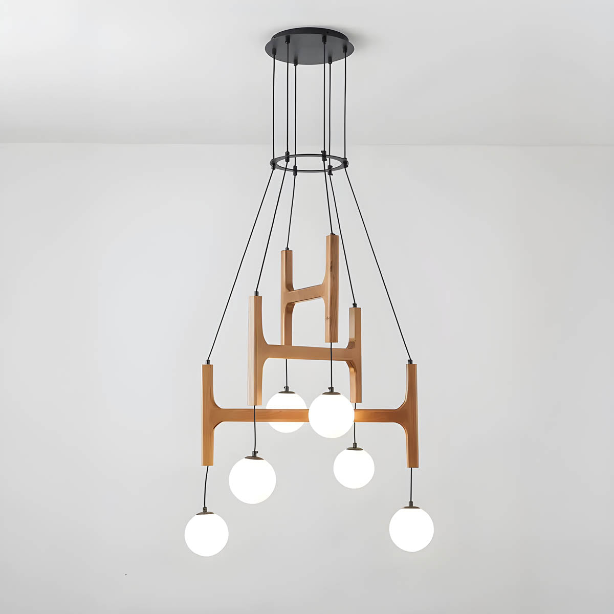 
Candelabro de madera con viga Cranford — foto 10