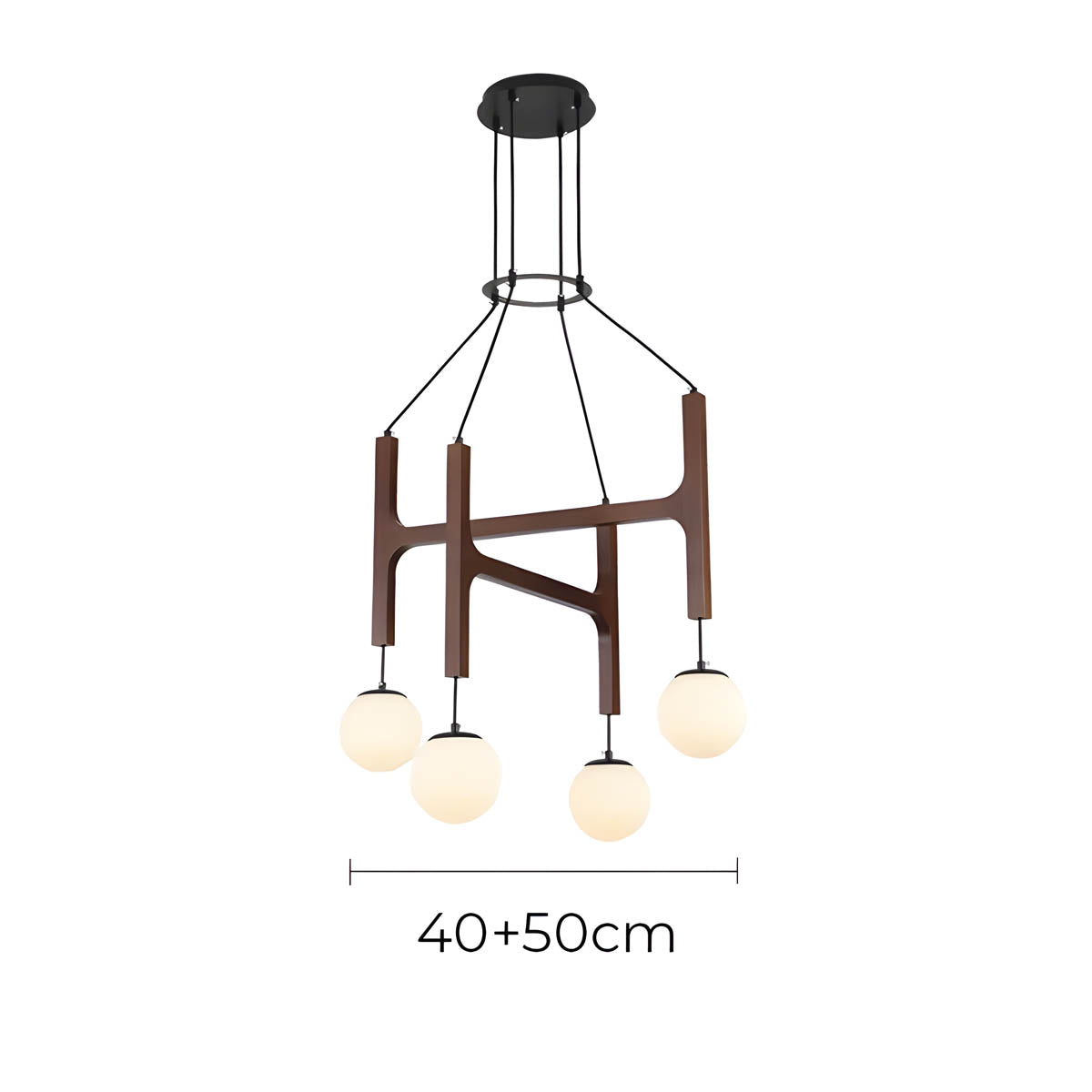 
Candelabro de madera con viga Cranford — foto 16