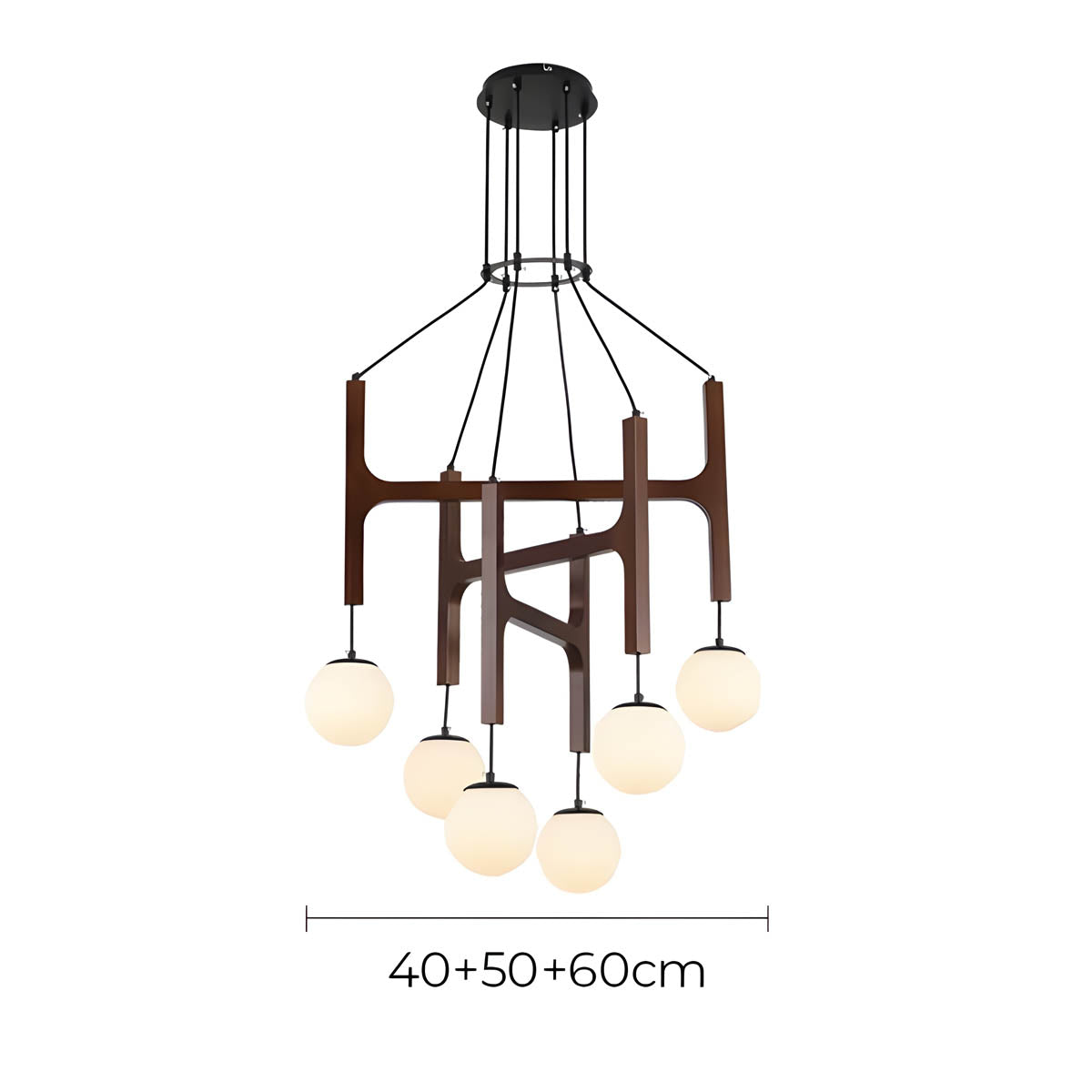 
Candelabro de madera con viga Cranford — foto 18