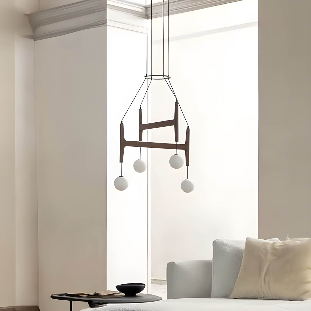 
Candelabro de madera con viga Cranford — foto 9