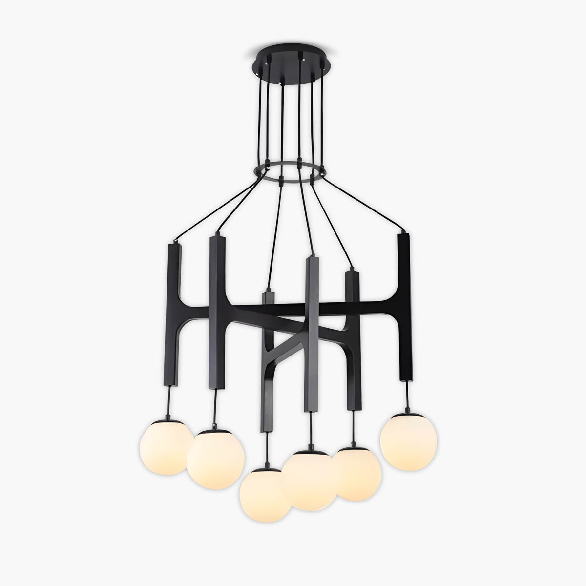 
Candelabro de madera con viga Cranford — foto 1
