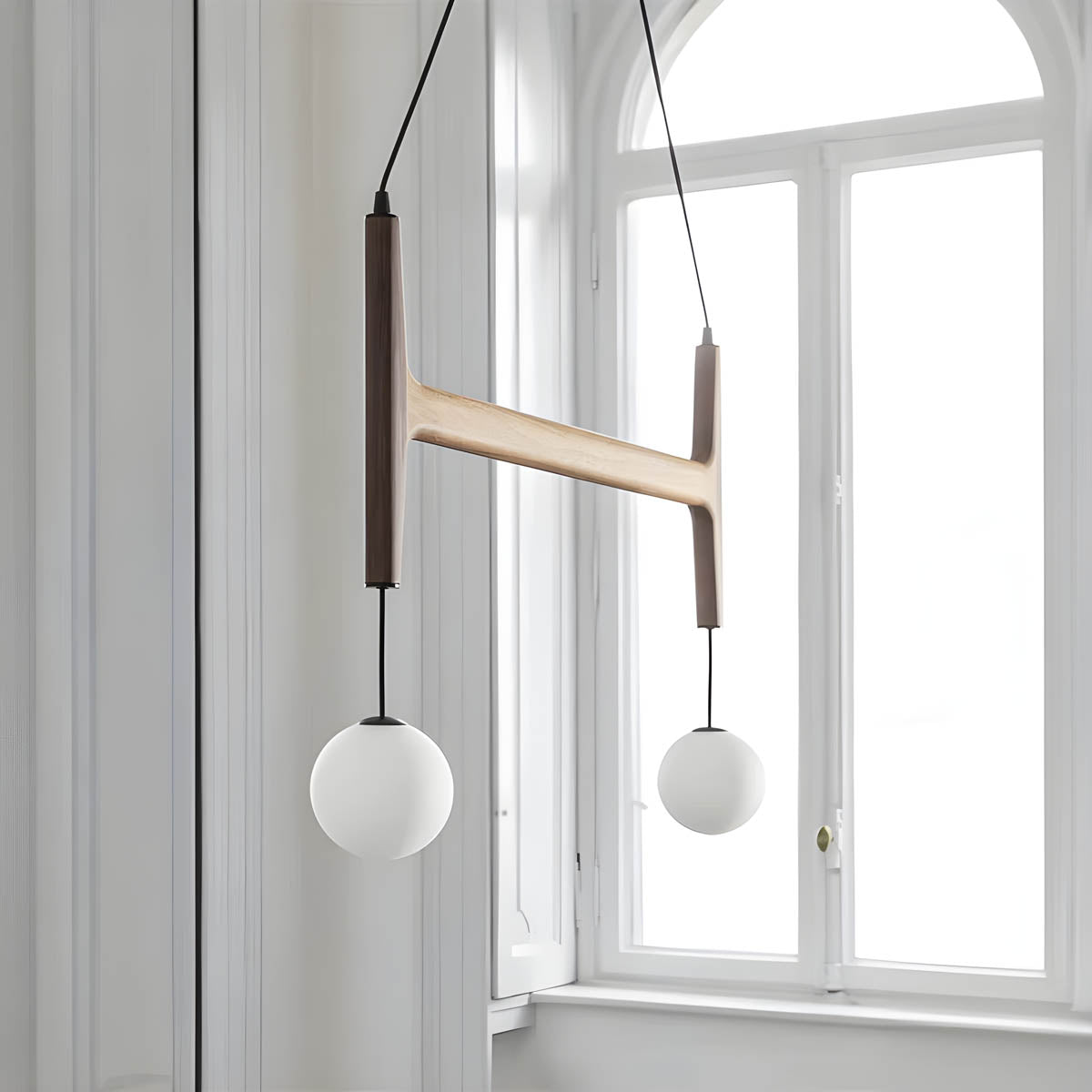 
Candelabro de madera con viga Cranford — foto 5