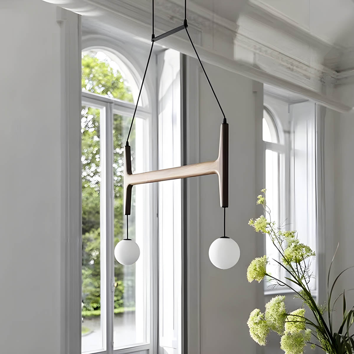 
Candelabro de madera con viga Cranford — foto 6