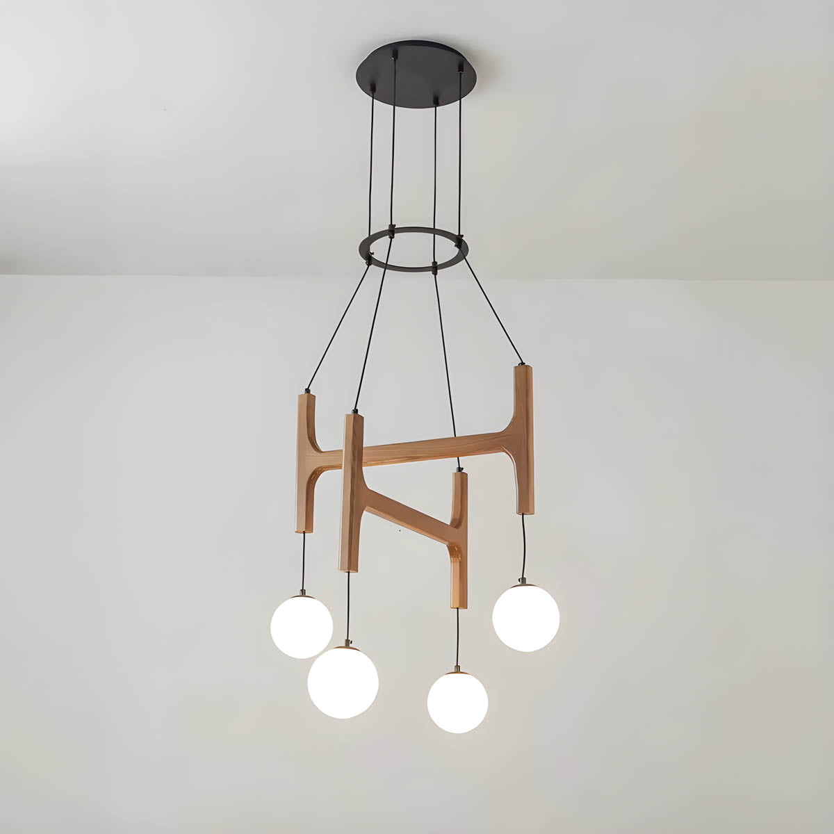 
Candelabro de madera con viga Cranford — foto 3