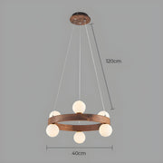 Fernwood Beam Wood Chandelier — gallery image 14