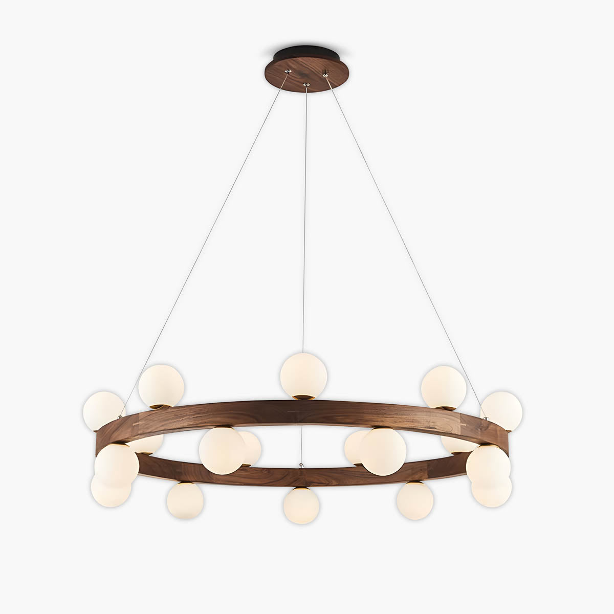 Fernwood Beam Wood Chandelier — gallery image 1