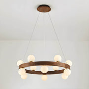 Fernwood Beam Wood Chandelier — gallery image 12