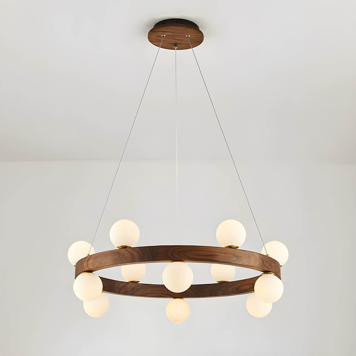Fernwood Beam Wood Chandelier — gallery image 12
