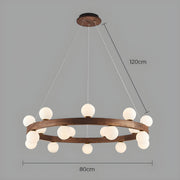 Fernwood Beam Wood Chandelier — gallery image 15