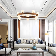 Fernwood Beam Wood Chandelier — gallery image 8