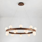 Fernwood Beam Wood Chandelier — gallery image 13