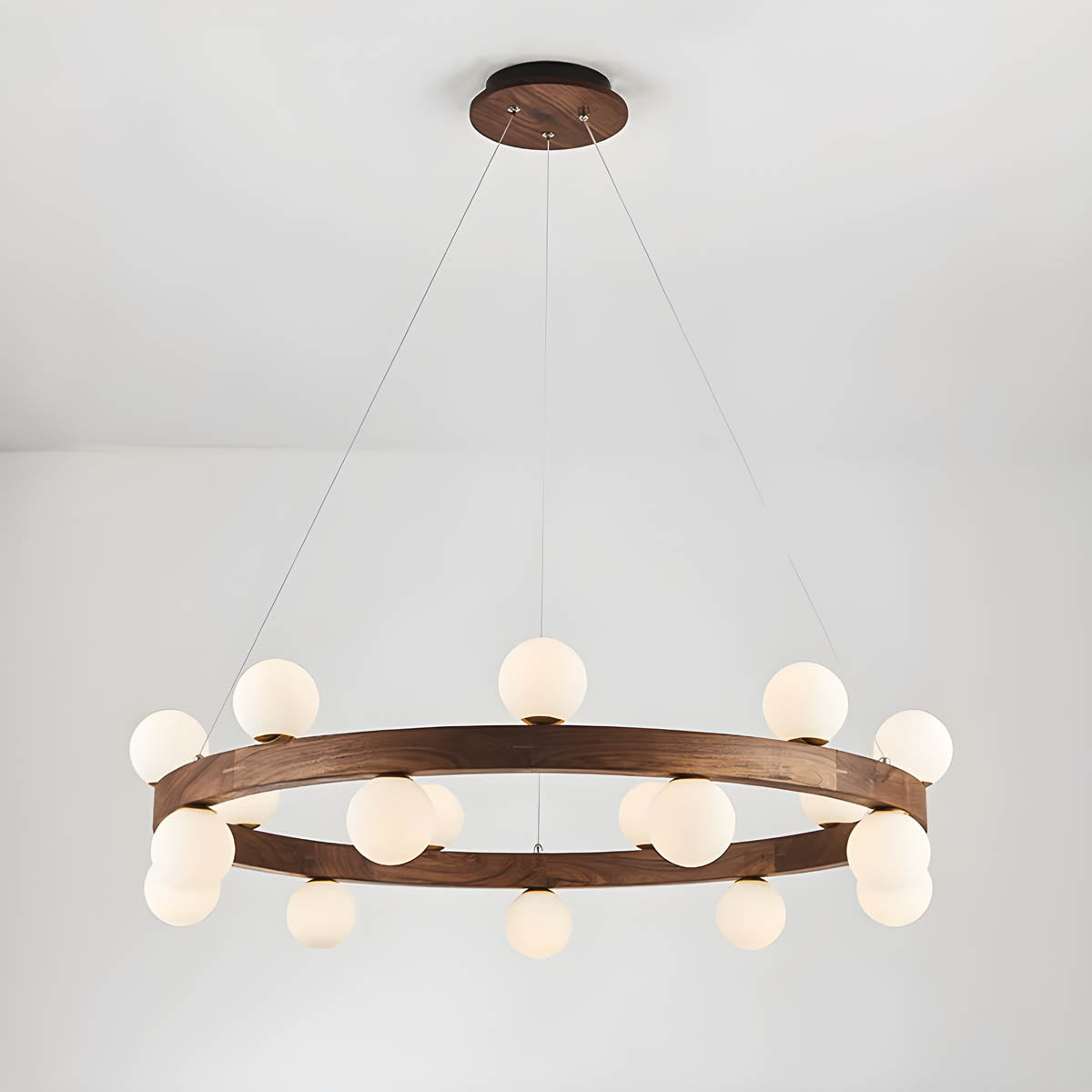 Fernwood Beam Wood Chandelier — gallery image 13