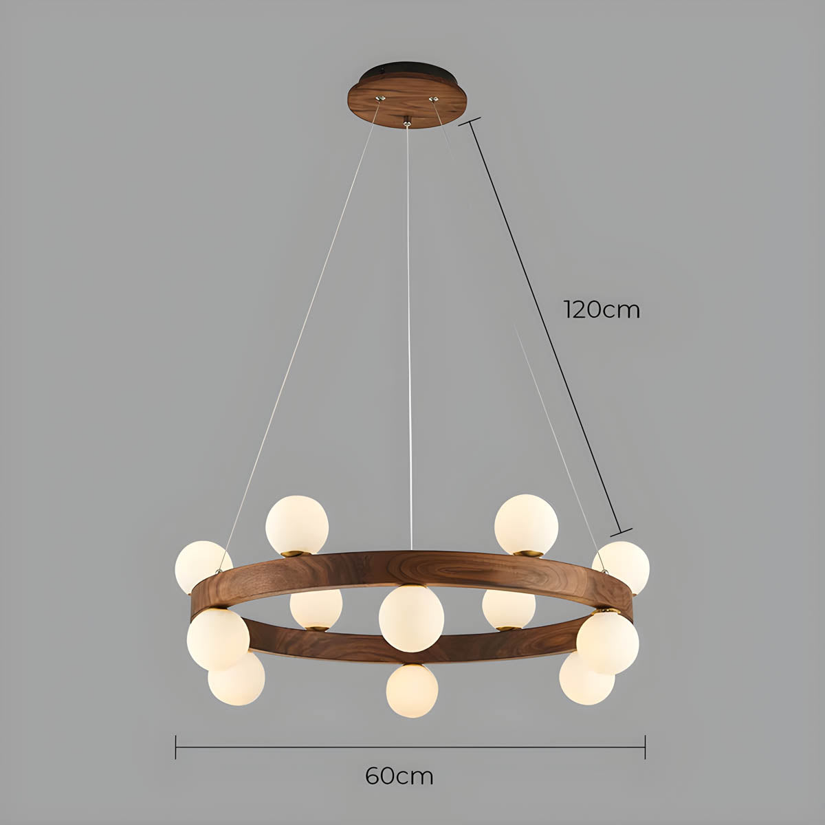 Fernwood Beam Wood Chandelier — gallery image 16