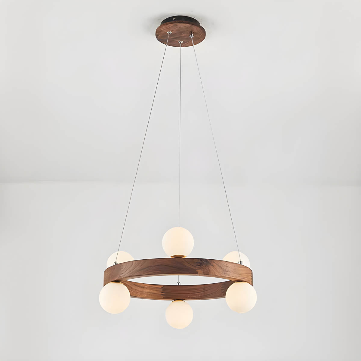 Fernwood Beam Wood Chandelier — gallery image 11