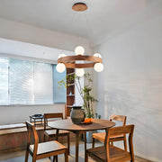 Fernwood Beam Wood Chandelier — gallery image 5