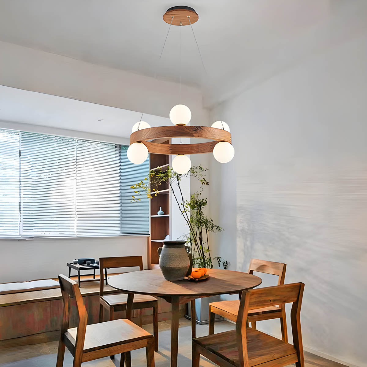Fernwood Beam Wood Chandelier — gallery image 5