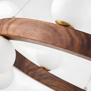 Fernwood Beam Wood Chandelier — gallery image 9