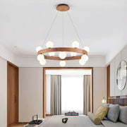 Fernwood Beam Wood Chandelier — gallery image 6