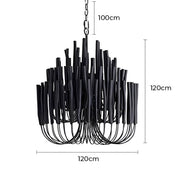 Hartley Beam Wood Chandelier — gallery image 17