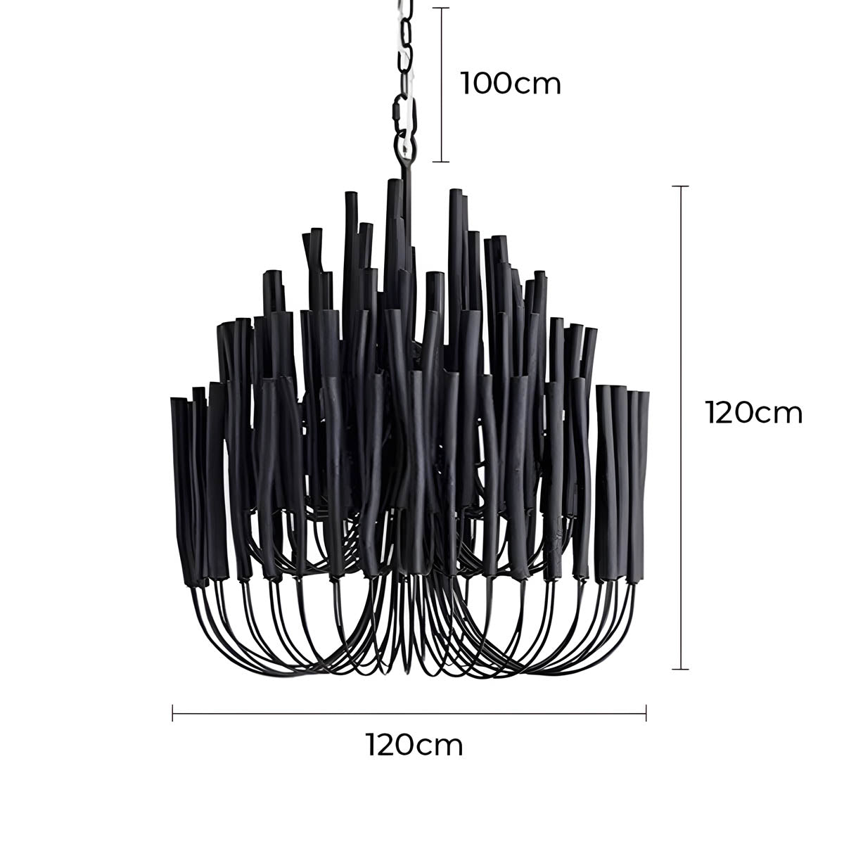 Hartley Beam Wood Chandelier — gallery image 17