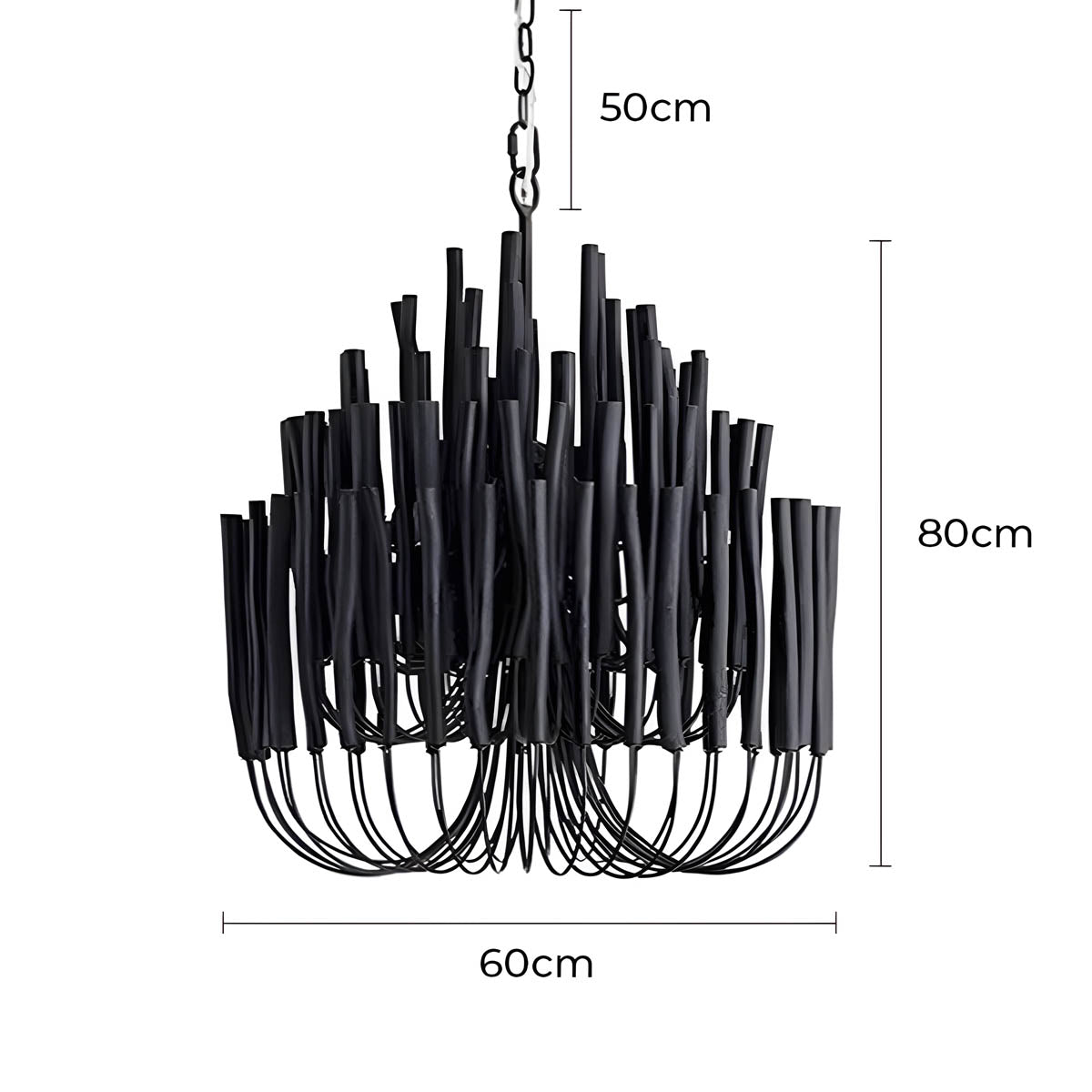 Hartley Beam Wood Chandelier — gallery image 14