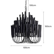 Hartley Beam Wood Chandelier — gallery image 16