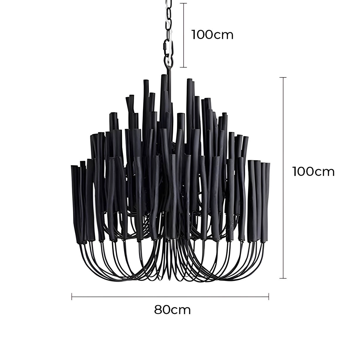 Hartley Beam Wood Chandelier — gallery image 15