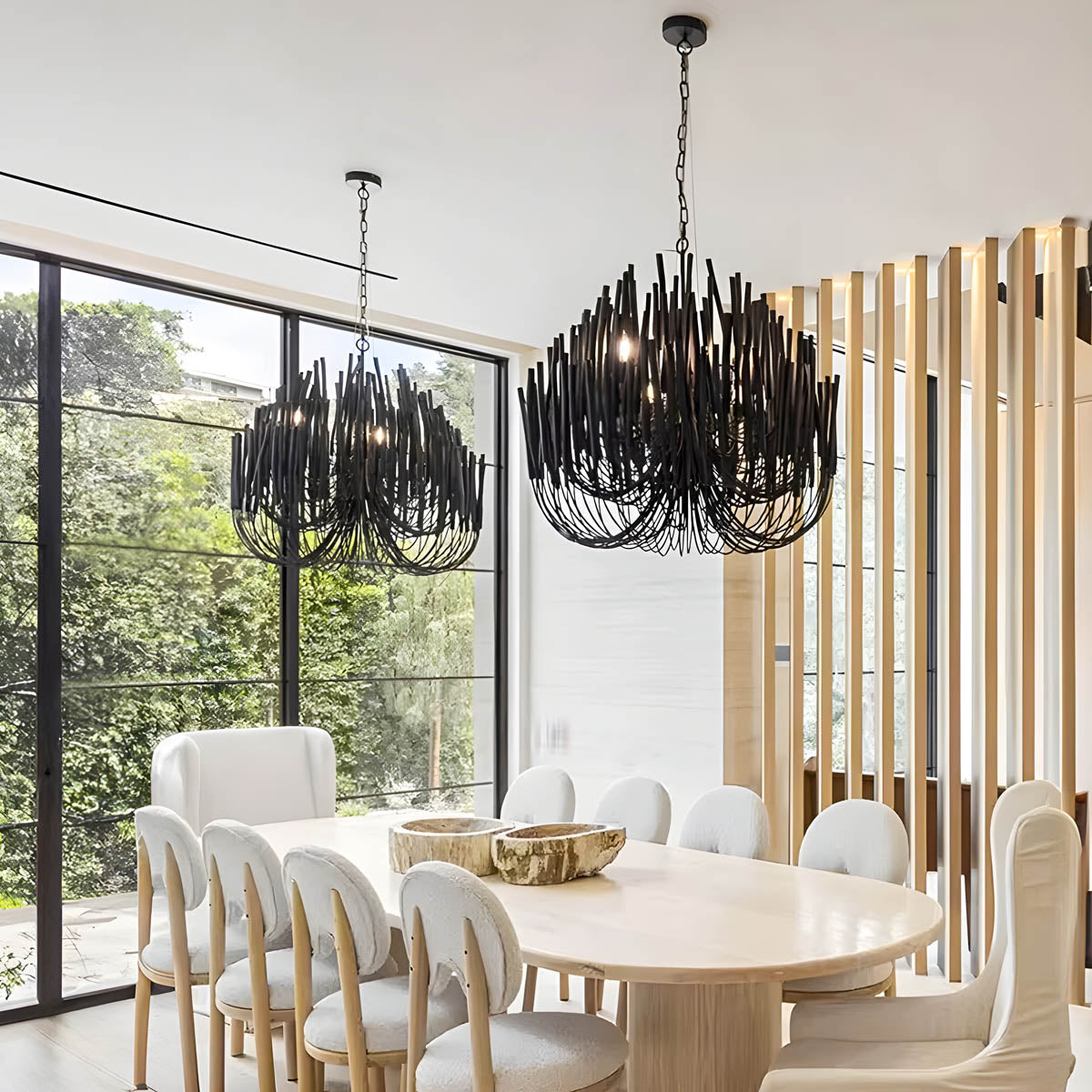 Hartley Beam Wood Chandelier — gallery image 2