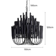 Hartley Beam Wood Chandelier — gallery image 18