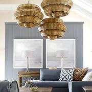 Langford Beam Rattan Chandelier — gallery image 8